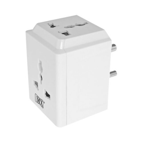 MX 3 Pin and Way 10Amp Socket Plug Spike Buster with Surge Protector and Safety Shutter