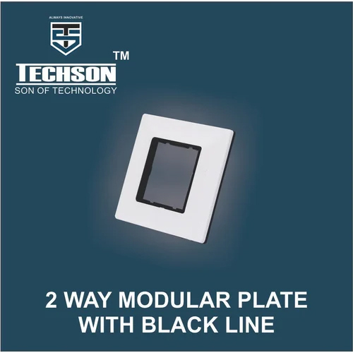 2 Way Modular Plate with Black Line