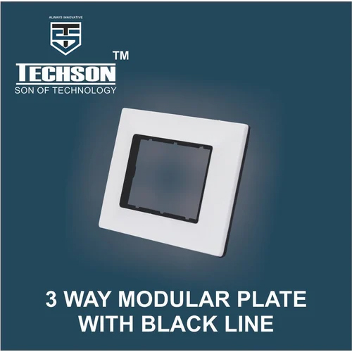 3 Way Modular Plate with Black Line
