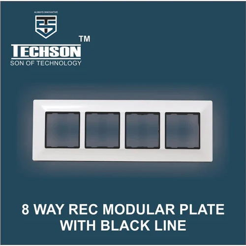 8 Way Rec Modular Plate with Black Line