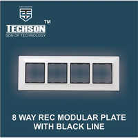8 Way Rec Modular Plate with Black Line