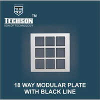 18 Way Modular Plate with Black Line