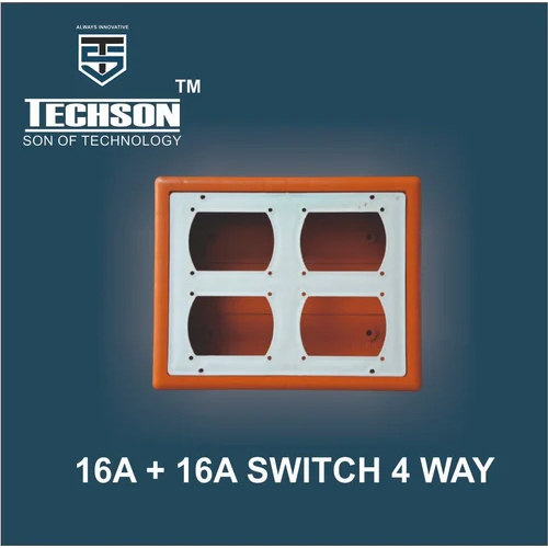16A and 16A Switch 4 Way PVC Box