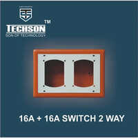 16A Plus 16A Switch 2 Way PVC Box
