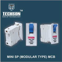 Mini Sp Modular Type Mcb - Single Pole, 415v, 3000a, 15 Ka Breaking Capacity, White | Application: Electrical Box, Ip65 Protection Level