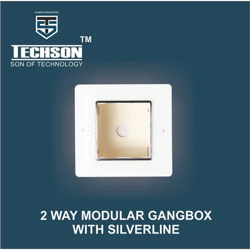 2 Way Modular Gangbox with Silverline