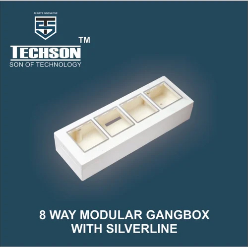 8 Way Modular Gangbox with Silverline