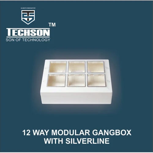 12 Way Modular Gangbox with Silverline