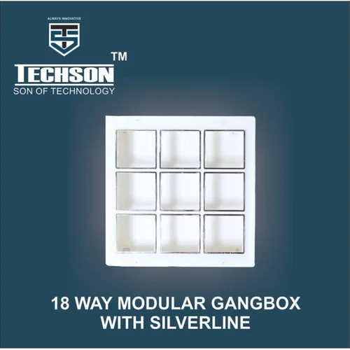18 Way Modular Gangbox with Silverline