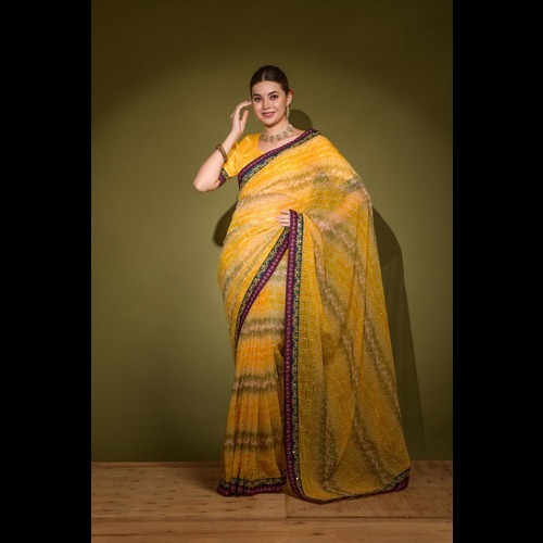 soft chiffon saree