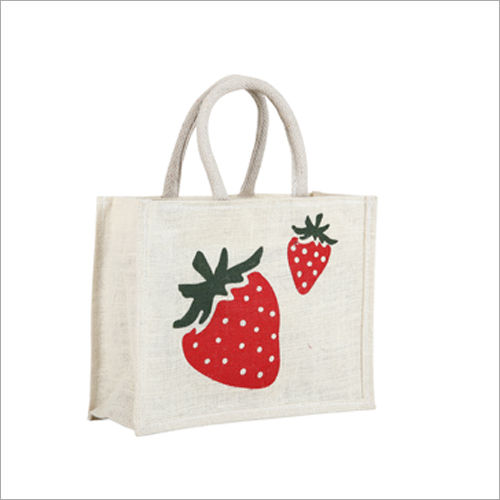 Jute Print Shopping Or Promotional Bag