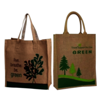 Promotion Jute Bag - Eco-Friendly, Natural Color, Hand Length Handle, Customizable Design | Durable, Multi-Functional, Plain or Printed Pattern