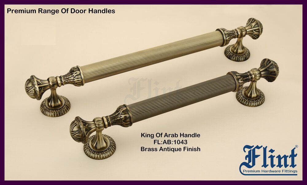 Silver Zinc Alloy Main Door Handle