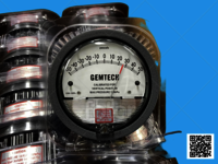 GEMTECH Instruments Differential Pressure Gauge Range 0-60 Pascal