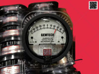 Series G2300-12MM GEMTECH Differential Pressure Gauge Range 6-0-6 MM