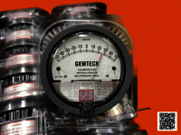 Series G2300-12MM GEMTECH Differential Pressure Gauge Range 6-0-6 MM