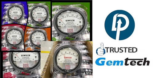 GEMTECH Differential pressure Gauges Range 0 -100 Pascal