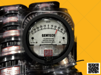 Series G2300-6MM GEMTECH Differential Pressure Gauge Range 3-0-3 MM