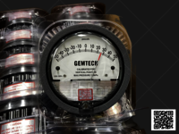 Series G2300-20MM GEMTECH Differential Pressure Gauge Range 10-0-10 MM