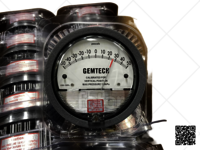 Series G2300-10MM GEMTECH Differential Pressure Gauge Range 5-0-5 MM