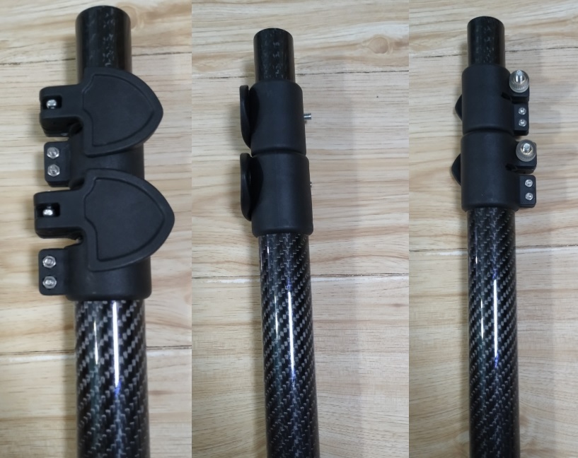 1.5 meter 59 inch length carbon fiber telescopic poles for solar panel cleaning pole  car washing rod