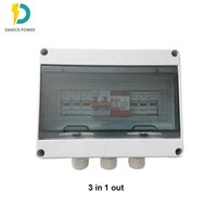 Economical Ip65 3 In 1 Out Pv Solar Combiner Box Max System Voltage: 1000