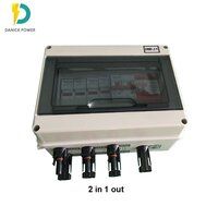 9 in 1 out pv combiner box for solar panel system