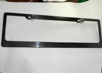 custom matte glossy carbon fiber licences  plate frame  for  motorcycle  automobile BMW Benz  Porsche