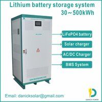 76KWH LiFePO4 Lithium ion Battery system built in BMS and MPPT Solar Charge Controller