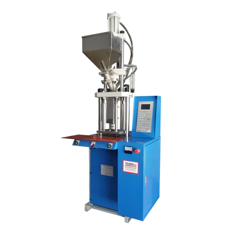 Blue Vertical Injection Molding Machine 15 Ton 1 Side Operation