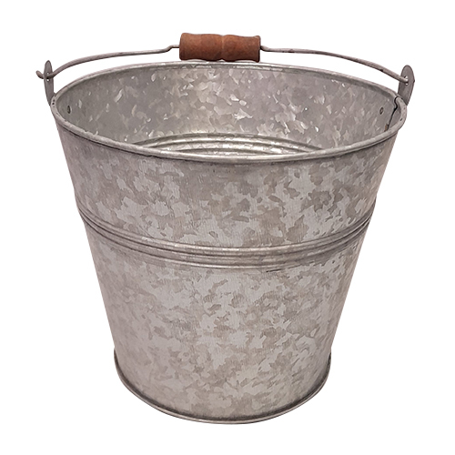 Galvanised Iron Flower Bucket