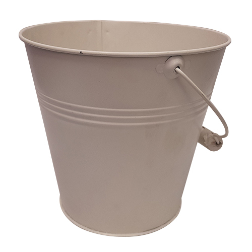 Plain Galvanised Iron Flower Bucket