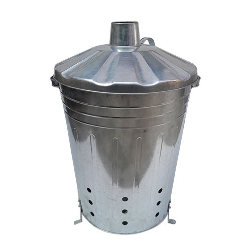 Silver Galvanised Iron Garden Incinerator