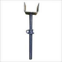 U Head Jack - Aluminum, Adjustable Height, U-Shaped Head, Electric Galvanized Finish | Suitable for Exhibition Setups, Interior Refurbishing
