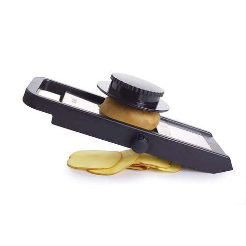 Ganesh Adjustable Plastic Slicer 1-Piece Black/Silver (8120)