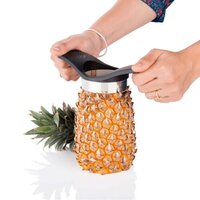 Pineapple Cutter Used In All Kinds Of Household And Kitchen Purposes For Cutting Pineapples Into Fine Slices (2702) - Stainless Steel, 18x8x5 Cm, Black | Pineapple Slicer For Effortless Fruit Preparation
