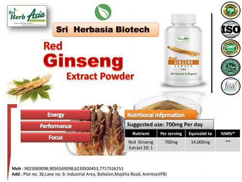 Red Ginseng Powder Age Group: For Adults