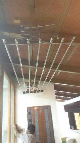 Ceiling mounted cloth drying hangers in Paruthipulli Palakad