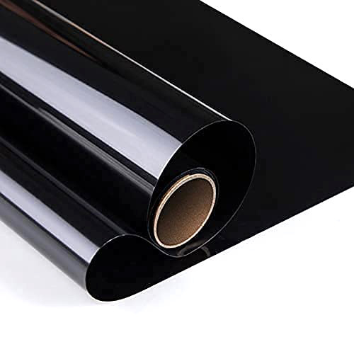 Sun Control Film - Plastic Material, Black Color | Industrial & Commercial Application, Suitable for Door & Window Frames