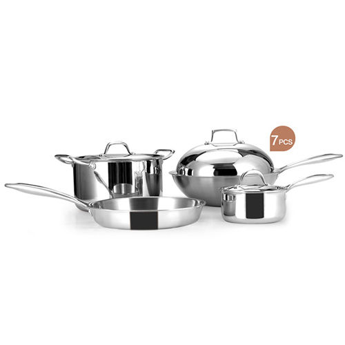 JN HSET 5102 Titanium Tri Ply Cookware 7 Pcs Set