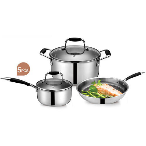 Stainless Steel Tri-Ply Cookware Set