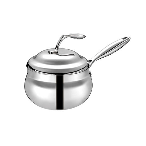 18 x 11 Cm Titanium Tri Ply Saucepan With SS Lid