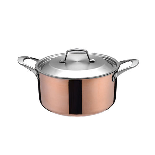 22 x 12 cm Stainless Steel Tri Ply Casserole With SS Lid