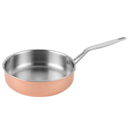 Copper Plated Stainless Steel Tri Ply Low Casserole Without Lid