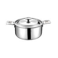 Silver 20 X 10.5 Cm Three Layers Of Steel Soup Pot