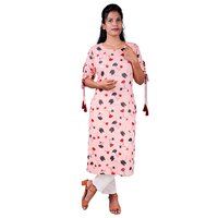 AC2001 Straight Fit Kurtis In Floral Print