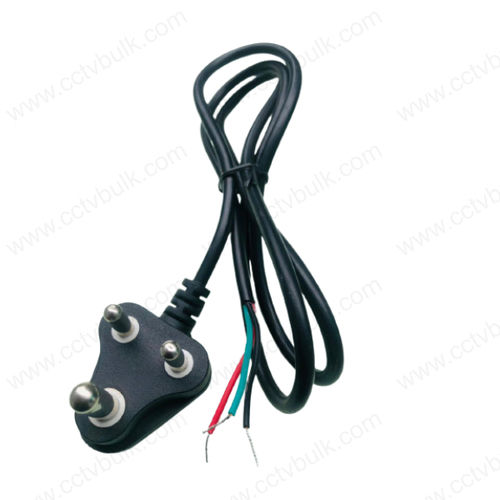 Black Power Cable 3 Pin Open 1M 10Set