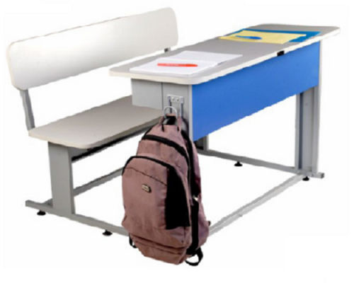 MS Frame Classroom Desk with Beg Hanging System