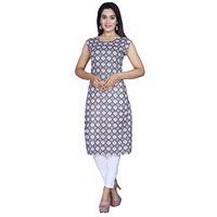 AC2025-AC2028 Cotton Printed Sleeveless Kurtis