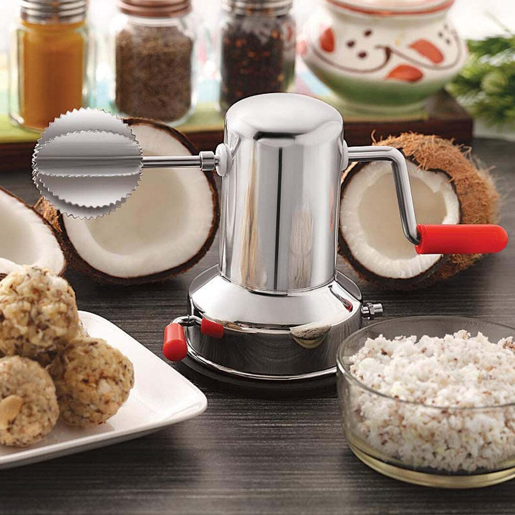 Stainless Steel Coconut Scraper Vaccum Base for Kitchen Latest Manual Coconut Scraper(5216)